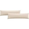 Sofa Pagalvės 2 pcs Smėlio 145 x 40 cm audinys