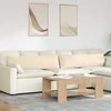 Sofa Pagalvės 2 pcs Smėlio 145 x 40 cm audinys
