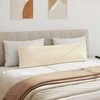 Sofa Pagalvės 2 pcs Smėlio 145 x 40 cm audinys
