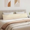 Sofa Pagalvės 2 pcs Smėlio 200 x 40 cm audinys