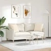 Sofa Pagalvės 2 pcs Smėlio 45 x 45 cm audinys