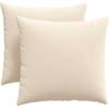 Sofa Pagalvės 2 pcs Smėlio 45 x 45 cm audinys