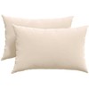 Sofa Pagalvės 2 pcs Smėlio 60 x 40 cm audinys