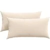 Sofa Pagalvės 2 pcs Smėlio 80 x 40 cm audinys
