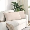 Sofa Pagalvės 2 pcs Smėlio 80 x 40 cm audinys