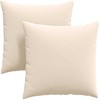 Sofa Pagalvės 2 pcs Smėlio 80 x 80 cm audinys