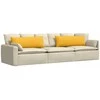 Sofa Pagalvės 2 pcs Šviesi geltona 120 x 40 cm
