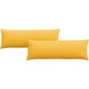 Sofa Pagalvės 2 pcs Šviesi geltona 120 x 40 cm