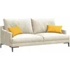 Sofa Pagalvės 2 pcs Šviesi geltona 50 x 30 cm
