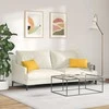 Sofa Pagalvės 2 pcs Šviesi geltona 50 x 30 cm