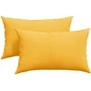 Sofa Pagalvės 2 pcs Šviesi geltona 50 x 30 cm