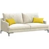 Sofa Pagalvės 2 pcs Šviesi geltona 50 x 30 cm audinys