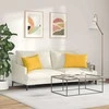 Sofa Pagalvės 2 pcs Šviesi geltona 60 x 40 cm
