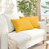 Sofa Pagalvės 2 pcs Šviesi geltona 60 x 40 cm