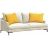 Sofa Pagalvės 2 pcs Šviesi geltona 70 x 50 cm