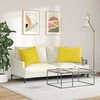 Sofa Pagalvės 2 pcs Šviesi geltona 70 x 50 cm audinys