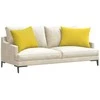 Sofa Pagalvės 2 pcs Šviesi geltona 70 x 50 cm audinys