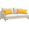 Sofa Pagalvės 2 pcs Šviesi geltona 80 x 40 cm