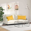 Sofa Pagalvės 2 pcs Šviesi geltona 80 x 40 cm