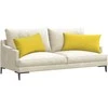 Sofa Pagalvės 2 pcs Šviesi geltona 80 x 40 cm audinys