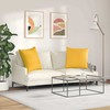 Sofa Pagalvės 2 pcs Šviesi geltona 80 x 80 cm