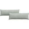 Sofa Pagalvės 2 pcs Šviesiai pilka 120 x 40 cm