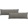 Sofa Pagalvės 2 pcs Šviesiai pilka 120 x 40 cm