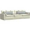 Sofa Pagalvės 2 pcs Šviesiai pilka 120 x 40 cm