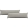Sofa Pagalvės 2 pcs Šviesiai pilka 145 x 40 cm audinys