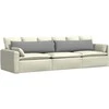 Sofa Pagalvės 2 pcs Šviesiai pilka 145 x 40 cm audinys
