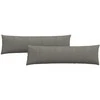 Sofa Pagalvės 2 pcs Šviesiai pilka 145 x 40 cm