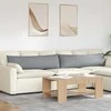 Sofa Pagalvės 2 pcs Šviesiai pilka 145 x 40 cm audinys