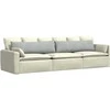 Sofa Pagalvės 2 pcs Šviesiai pilka 145 x 40 cm