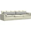 Sofa Pagalvės 2 pcs Šviesiai pilka 145 x 40 cm audinys
