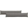 Sofa Pagalvės 2 pcs Šviesiai pilka 200 x 40 cm