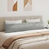Sofa Pagalvės 2 pcs Šviesiai pilka 200 x 40 cm audinys