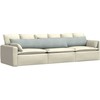 Sofa Pagalvės 2 pcs Šviesiai pilka 200 x 40 cm