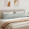 Sofa Pagalvės 2 pcs Šviesiai pilka 200 x 40 cm