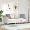 Sofa Pagalvės 2 pcs Šviesiai pilka 45 x 45 cm audinys