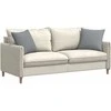 Sofa Pagalvės 2 pcs Šviesiai pilka 45 x 45 cm audinys