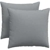 Sofa Pagalvės 2 pcs Šviesiai pilka 45 x 45 cm audinys