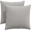 Sofa Pagalvės 2 pcs Šviesiai pilka 45 x 45 cm audinys