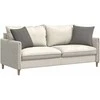 Sofa Pagalvės 2 pcs Šviesiai pilka 45 x 45 cm