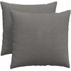 Sofa Pagalvės 2 pcs Šviesiai pilka 50 x 50 cm
