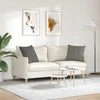 Sofa Pagalvės 2 pcs Šviesiai pilka 50 x 50 cm