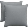 Sofa Pagalvės 2 pcs Šviesiai pilka 50 x 50 cm audinys