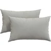 Sofa Pagalvės 2 pcs Šviesiai pilka 50 x 30 cm audinys