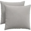 Sofa Pagalvės 2 pcs Šviesiai pilka 50 x 50 cm audinys