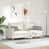Sofa Pagalvės 2 pcs Šviesiai pilka 50 x 30 cm audinys