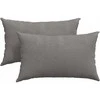 Sofa Pagalvės 2 pcs Šviesiai pilka 50 x 30 cm